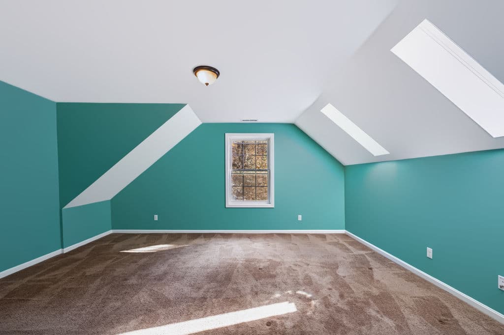 Bonus room with skylights