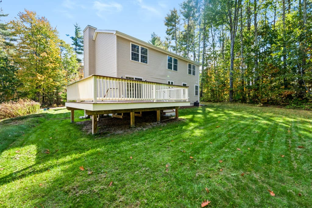 Rear of the home from the yard
